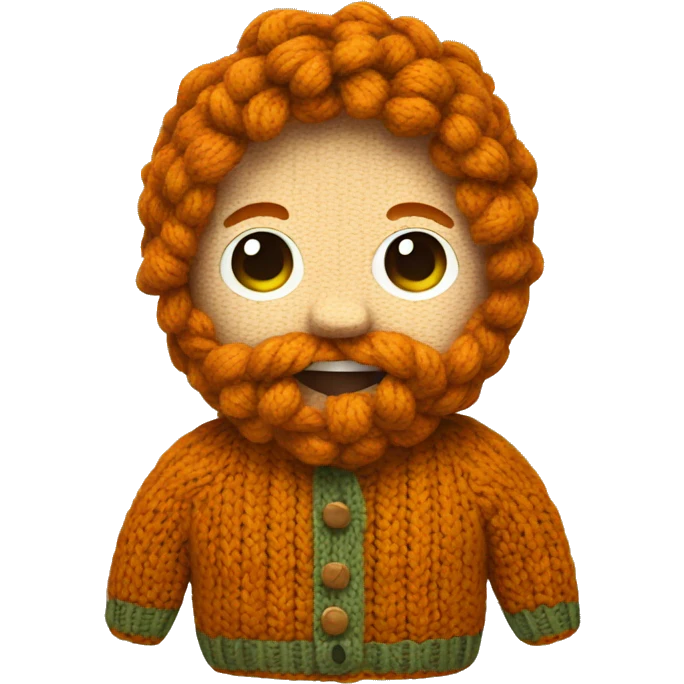 knitted ginger emoji