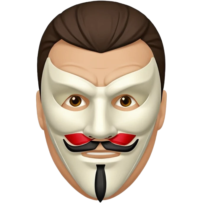 Vendetta man with mask emoji