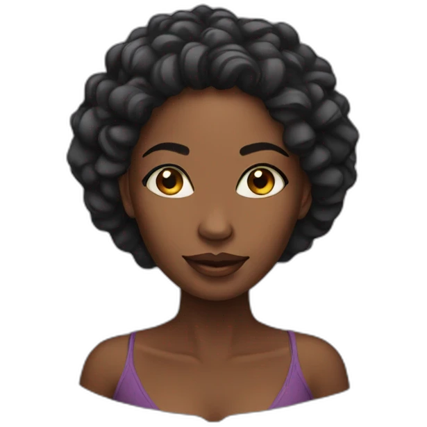 beautiful african woman emoji