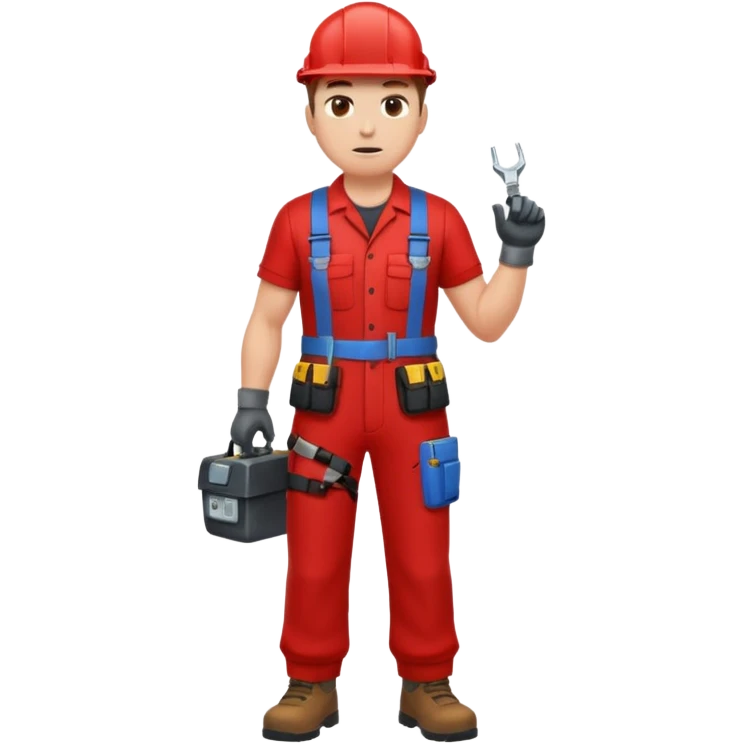 full bady red electrshn badass emoji