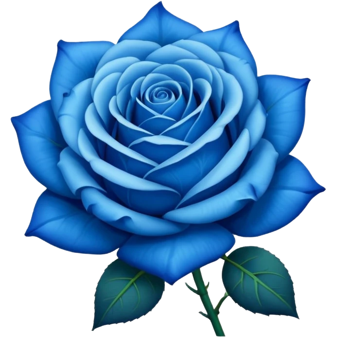 Rosa azul emoji