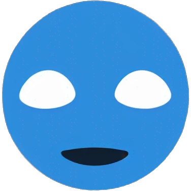 Blue circle emoji