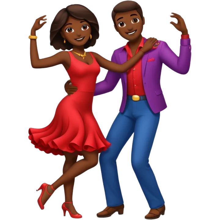 A couple dancing salsa emoji