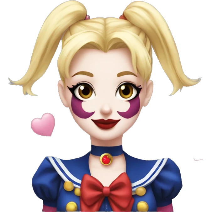 Sailor moon harley quinn  emoji