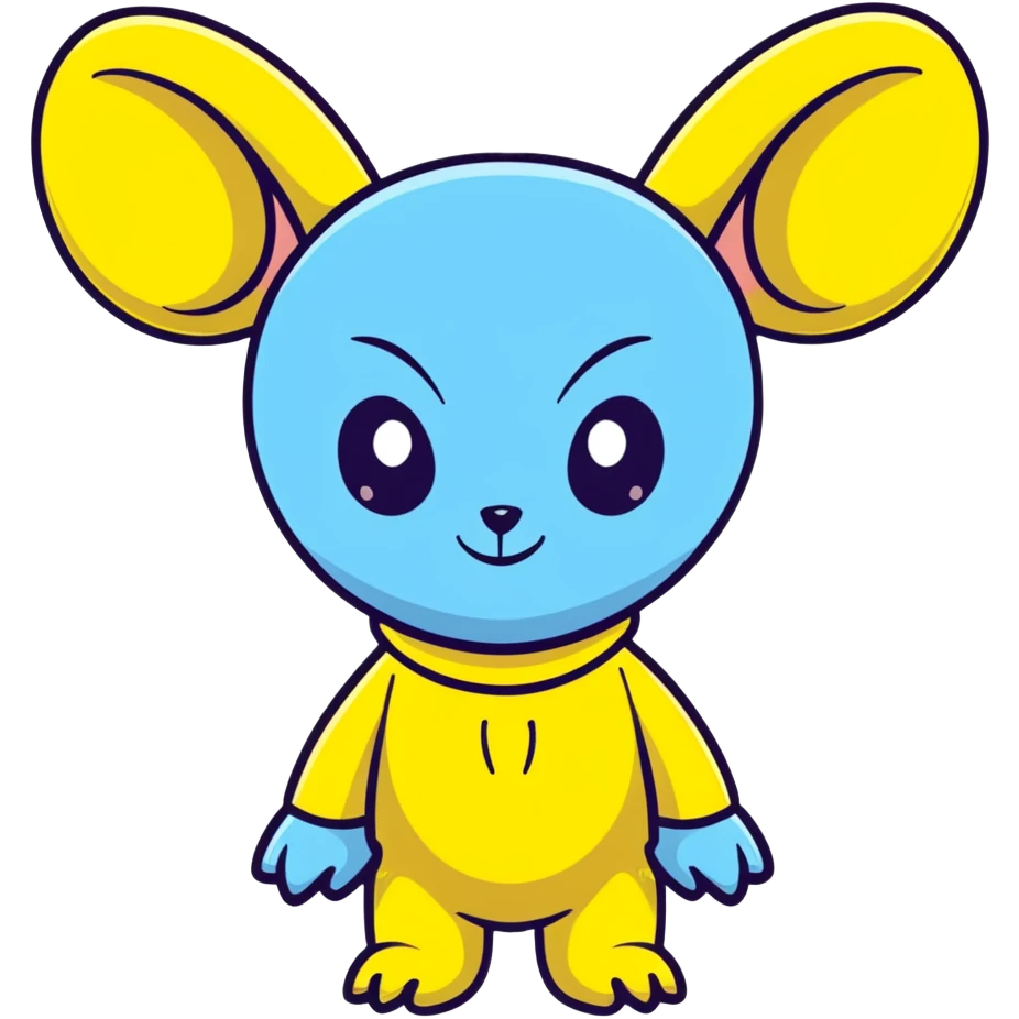 Stitch from Lilo and Stitch, cute blue alien with big ears emoji