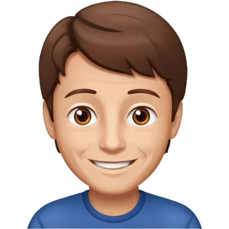 boy hair brown 70 yeear ol emoji