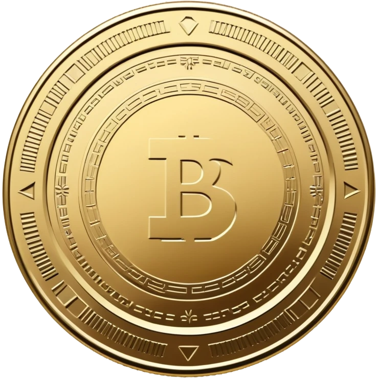 Make a crypto coin engraved seal  emoji