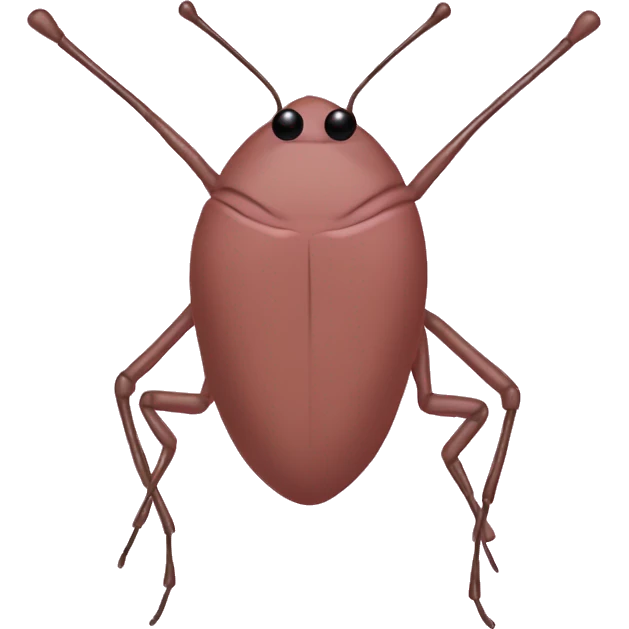 brown stickbug in a pink suit emoji