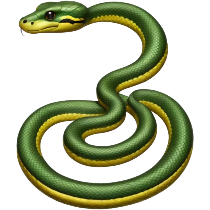 A photo-realistic digital illustration of a Green Anaconda, chest upward, with a broad, flat head, muscular body, and high-set eyes. Its olive-green body is covered with symmetrical, bold black oval spots, and its smooth, glossy scales highlight its large, powerful build. emoji