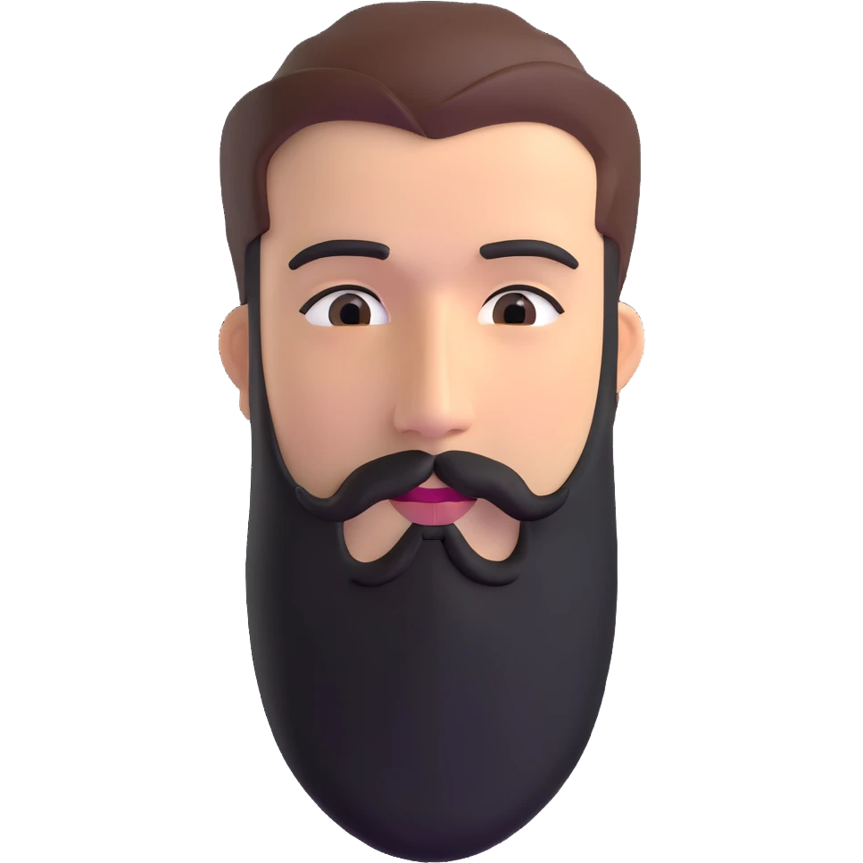 man with beard emoji