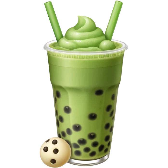 matcha bubble tea emoji