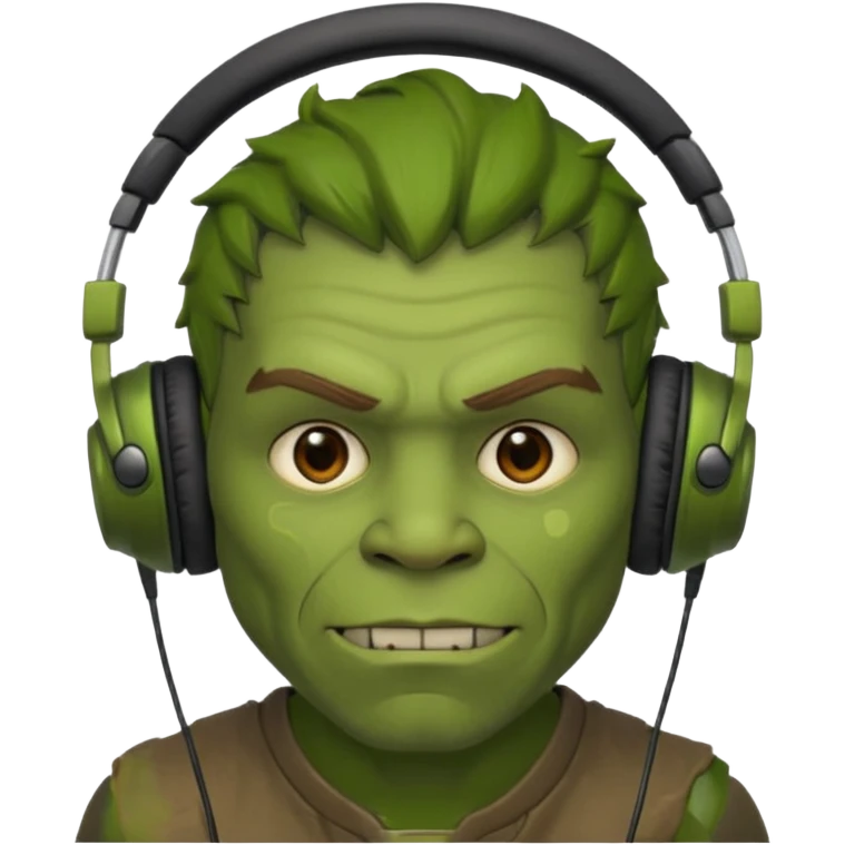 ork  man with headphones emoji