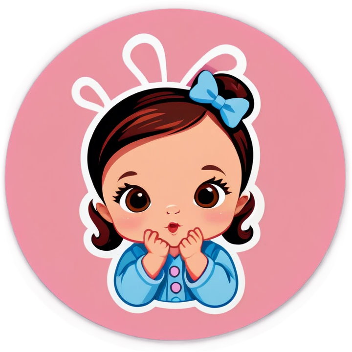 Baby girl emoji