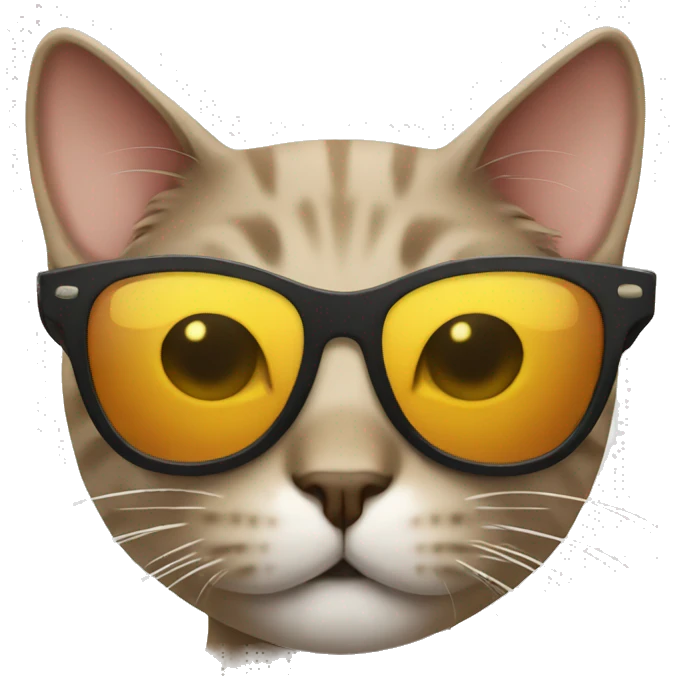 Cat with sunglasses emoji