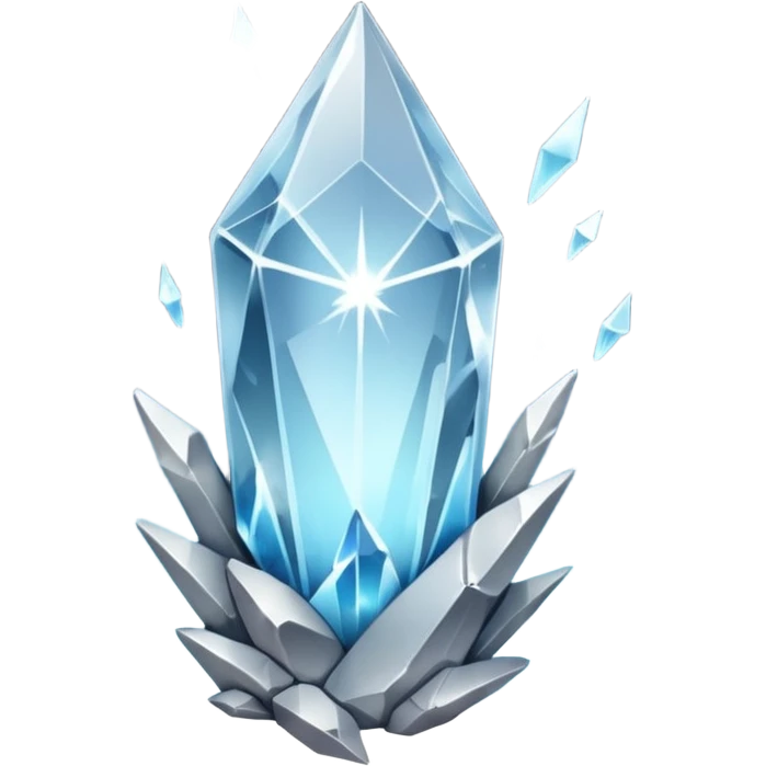 white silver transparent nebula crystal shard emoji