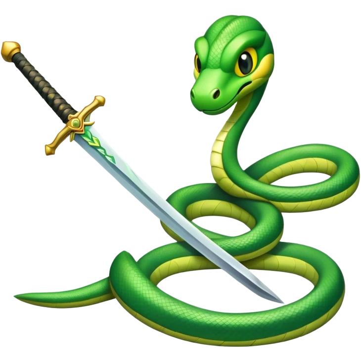 Sword and snake emoji