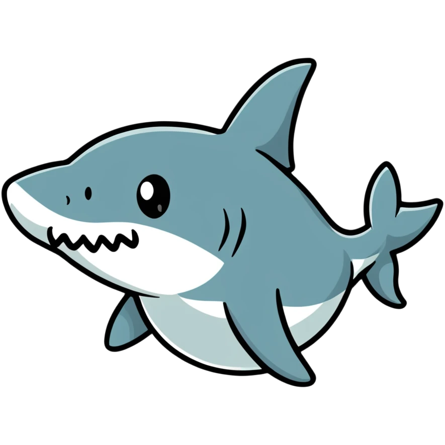 shark wearing a top hat emoji