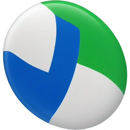 Bandera azul y verde  emoji