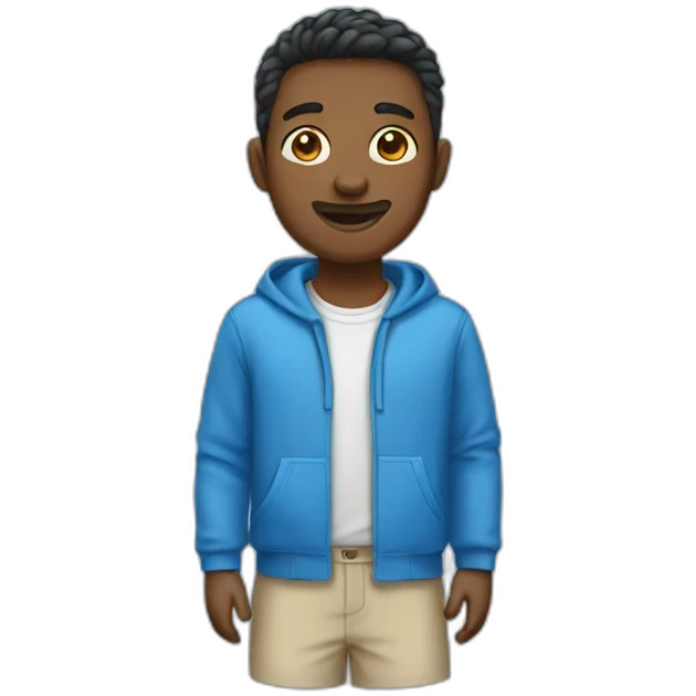 blue clothes emoji