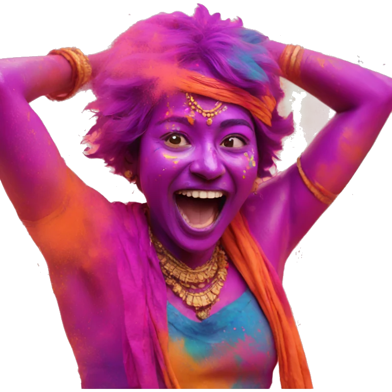 Holi celebration  emoji