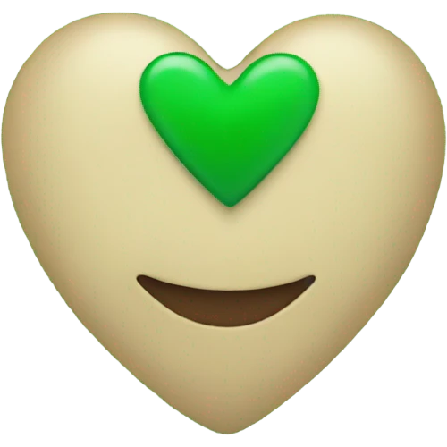 A grassy green heart  emoji
