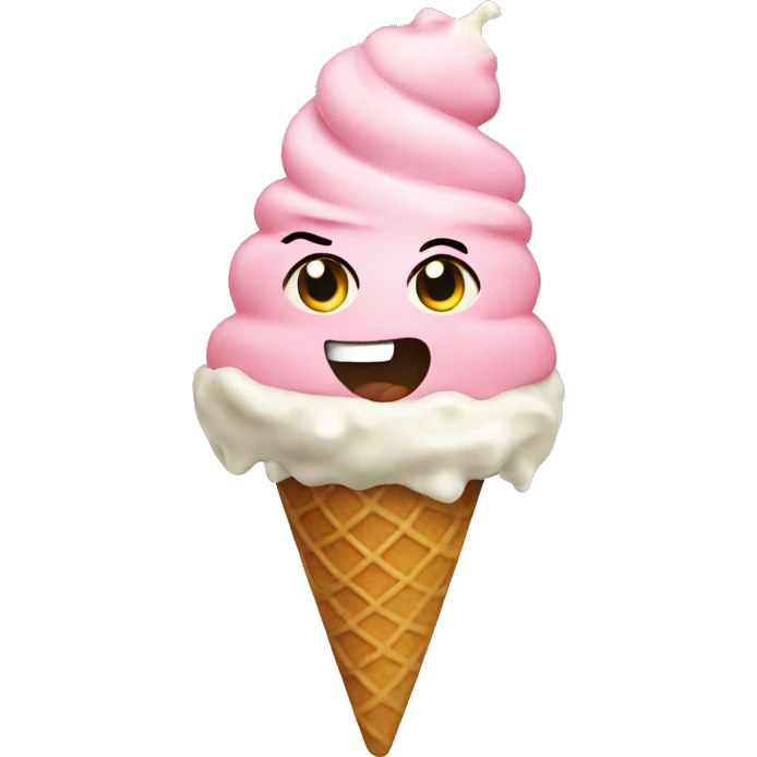Ice spice eating ice cream emoji