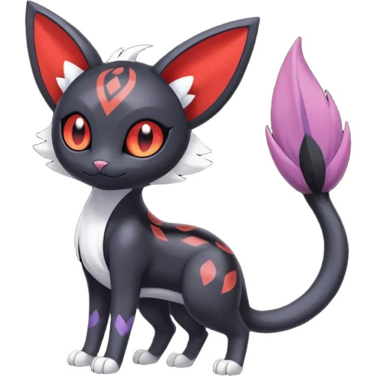 Meloetta-Purrloin-Nargacuga-Pokémon-Fakémon-fusion-hybrid-creature emoji