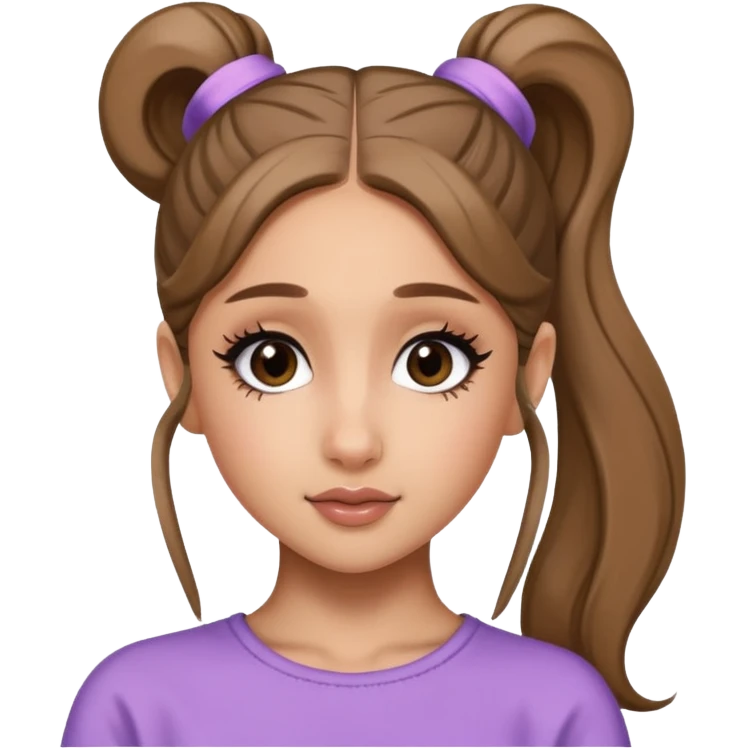 Ariana Grande high ponytail emoji