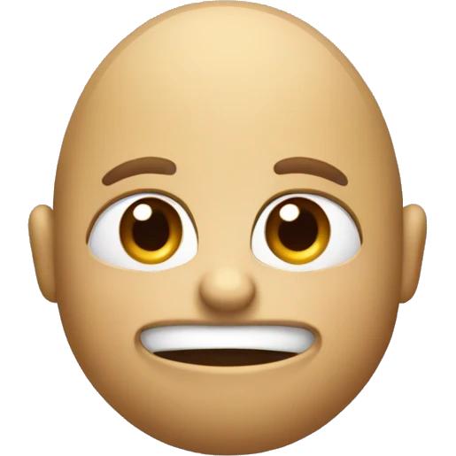 Macadamia nut without face emoji