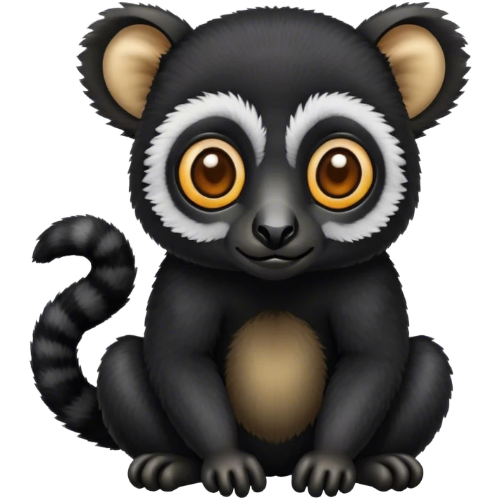 Black lemur emoji