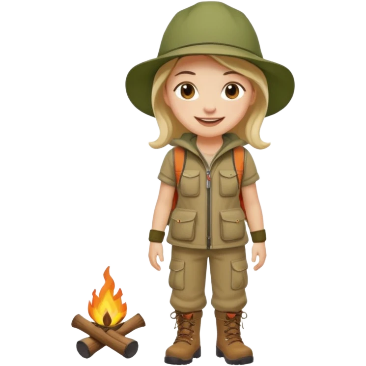 People who are going camping should wear a camping outfit emoji