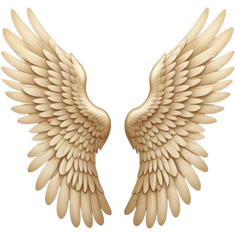 Angel wings beige  emoji