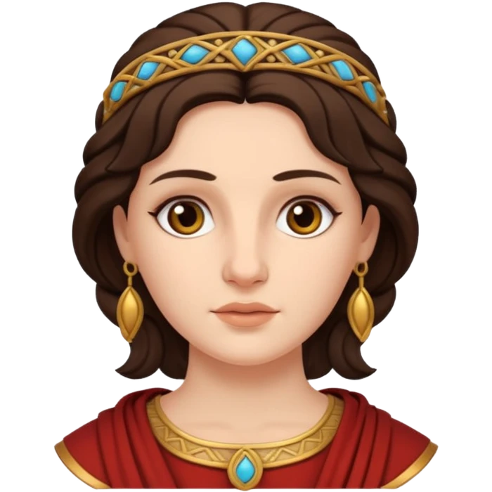 ancient roman woman brunette emoji