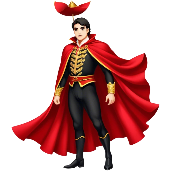 ​Cinematic Spanish Matador Holding a Red Cape, rendered with dynamic motion blur and vivid, high-contrast lighting, emoji
