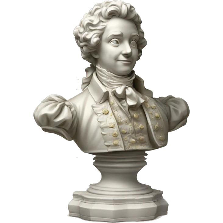 vintage highly detailed rococo statue emoji