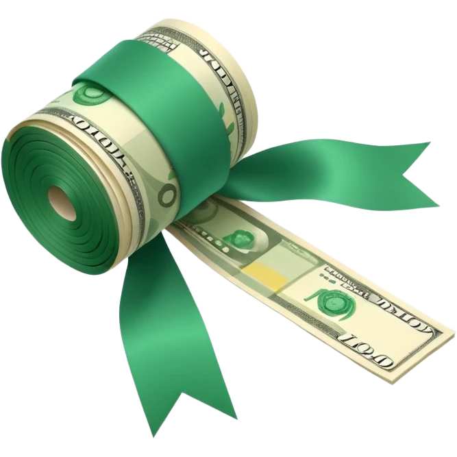 roll of banknotes emoji