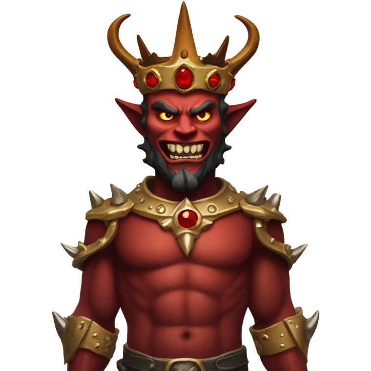 Devil with crown  emoji