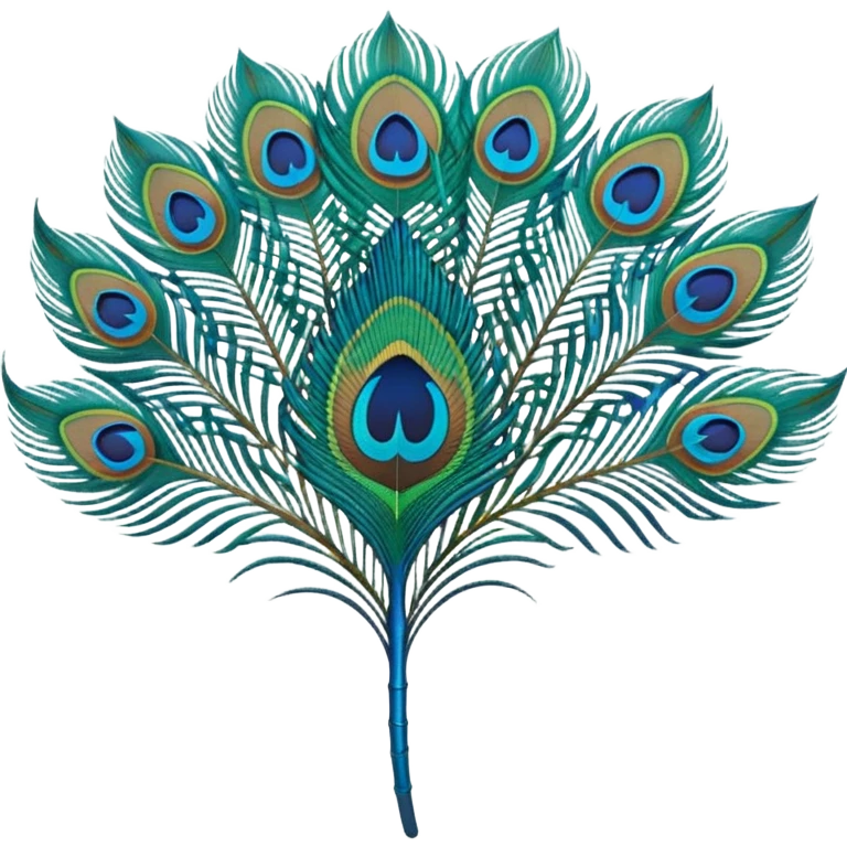 Create an emoji of peacock feather emoji
