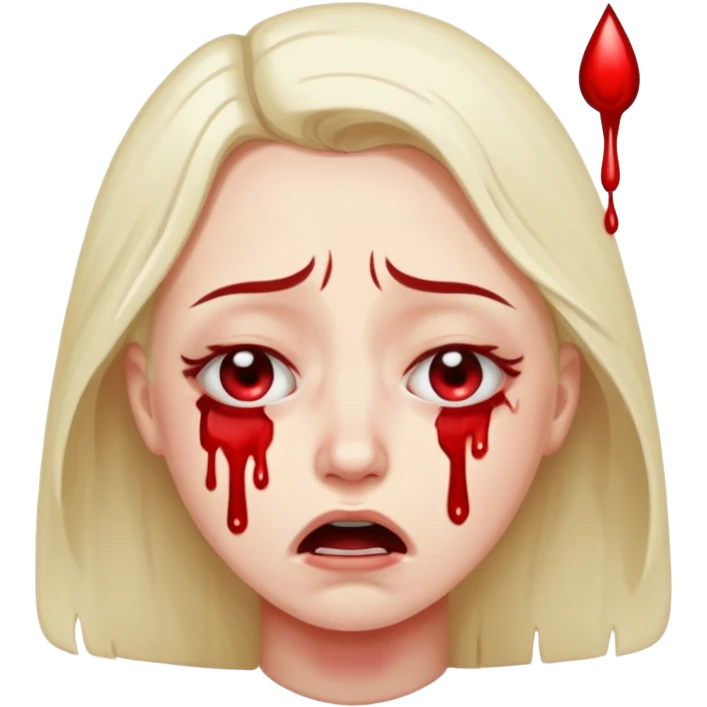 crying loud emoji blood on eyes tears are blood emoji