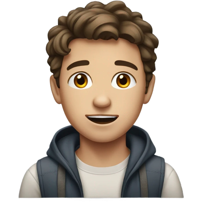 realistic brown haired boy meme emoji