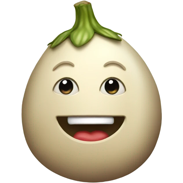 Beige eggplant emoji