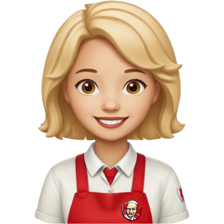 a oversized kfc  girl emoji