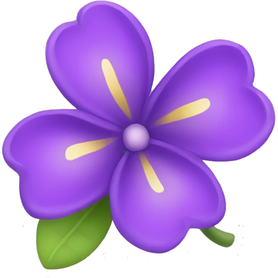 little purple flower emoji