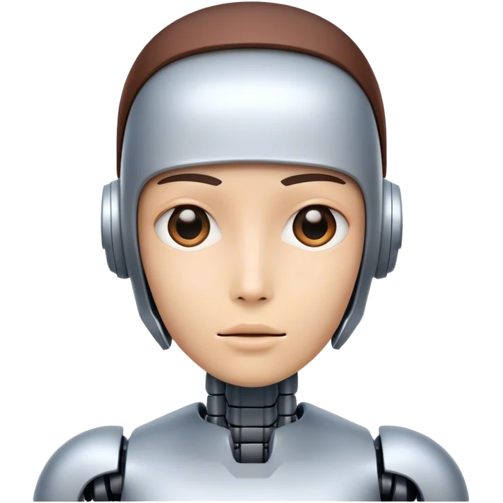 a human dog looking like a robot emoji