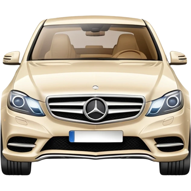Pale beige Mercedes  emoji