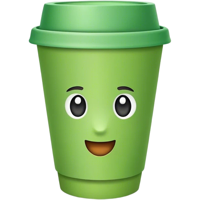 green paper cup emoji