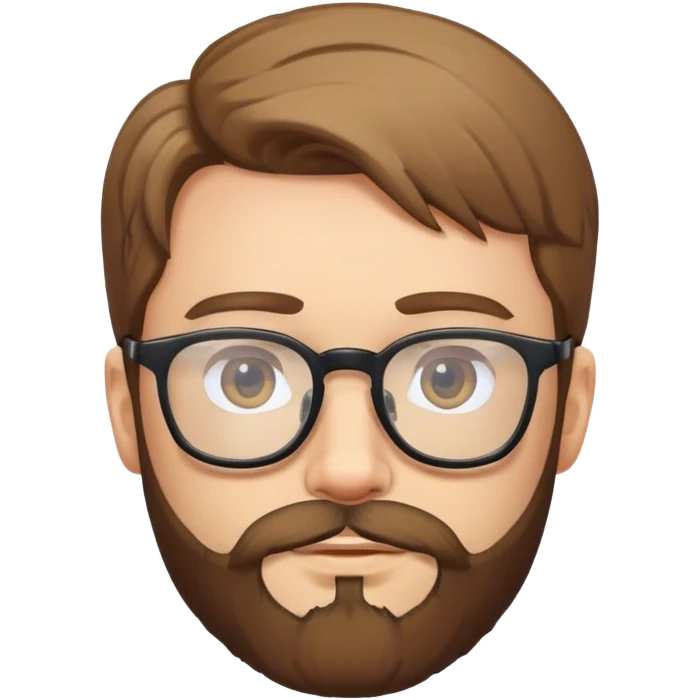 male with glasses and beard emoji