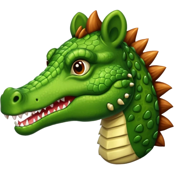 Crocodile horse emoji