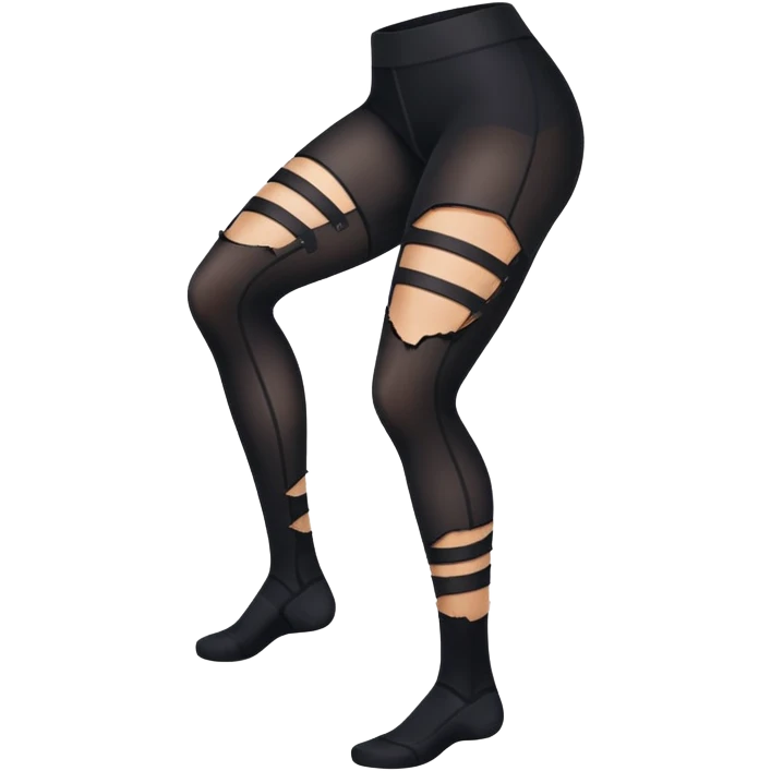 Ripped tights with runs emoji