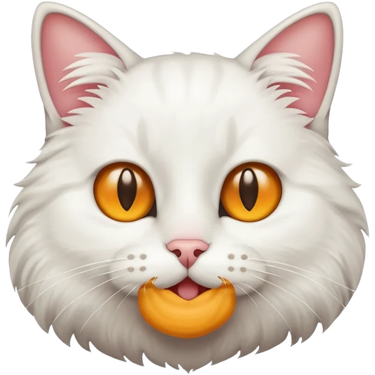 Cat with middle w emoji
